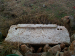 We have no idea what it was used for. I am only guessing that it could be a stone step of a sort. 

It is about 140 cm in length, 50 cm in width and about 15 cm thick